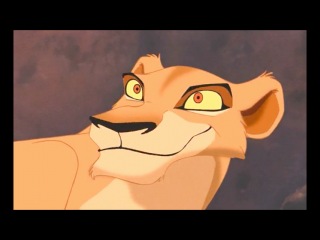 meeting of zira and scar (in the first part of the lion king)